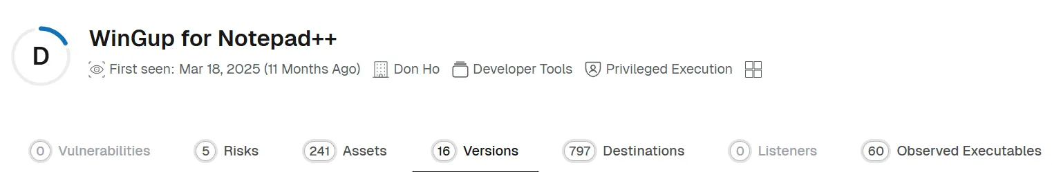 Spektion identifies that Wingup updater has riskly external network connections
